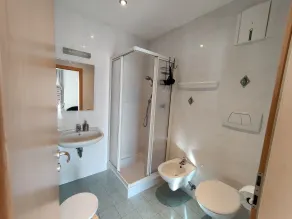 Ferienwohnung \"Klementhof Nr 3\" mit Bergblick, Pool, WLAN, Balkon & Garten - Badezimmer