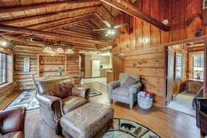 Michigan Log Cabin w/ Pere Marquette River Views - Innvendig