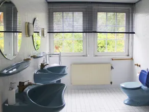 Ferienhaus Villa EMG Celle nah Hannover mit Pool, Kamin, Garten, Teich, Wald, Partyraum für Familien Gruppen bis 22 Personen - Bathroom