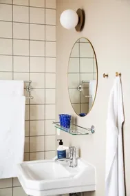 Strandhotellet Sandvig  - Badeværelse