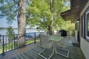 Pet Friendly w/ Private Dock - Steps to Rice Lake - Interior