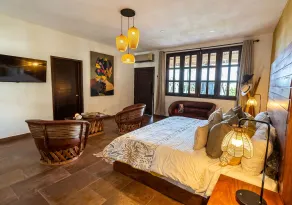 Charming Villa Terrace Outdoor Fireplace - Room