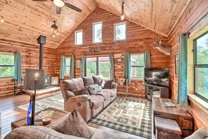 Rural Wooded Cabin Near Trophy Trout Fishing! - Interior