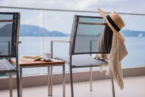 Oceanfront Beach Resort - Ausblick vom Zimmer