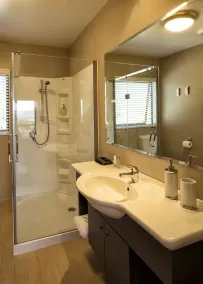 Rimu Lodge - Badezimmer