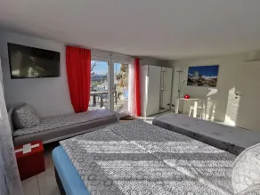 Comfortable mountain view apartment near Lucerne - Habitación