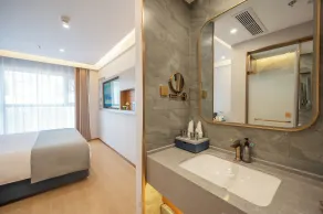 Lanou International Hotel Beijing Guomao Gaobeidian Metro Station Branch - Badeværelse