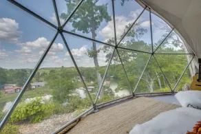 Creekside Glamping Dome in Rogersville w/ Patio - Interior