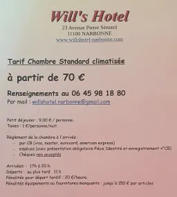 Will's Hôtel - Réception