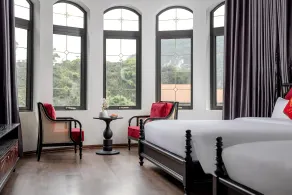 Indochine Boutique Hotel Ninh Bình - Ausblick vom Zimmer