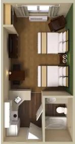 Extended Stay America Suites - Chicago - Buffalo Grove - Deerfield - Chambre