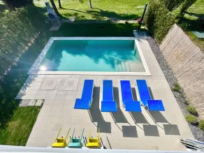 Golden hour retreat lagoon view villa with pool - Pool