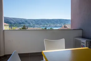 Apartment Villa Franci Pag with heating and open all year - Ausblick vom Zimmer
