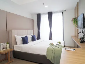 Chic Brown Touch Studio At Apartment Collins Boulevard - Zimmer