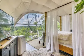 Creekside Glamping Dome in Rogersville w/ Patio - Interior