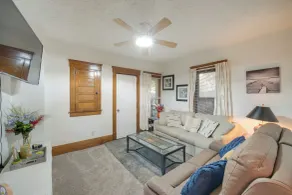 Central Akron Stay! Large Victorian Home w/ Yard - Interior