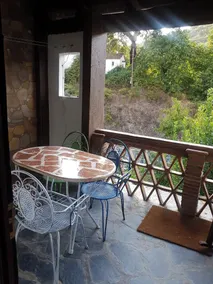 Little House With Fireplace And Terrace In Natural Environment - Varanda