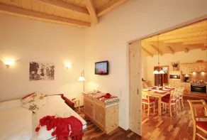 Agréable appartement de vacances convivial et familial avec sauna, terrasse et jardin | À côté du ski | Avec animaux autorisés - Chambre