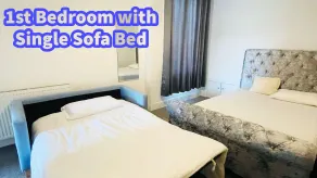Appartement convivial et familial | Vue ville - Chambre