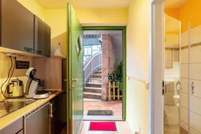 SCHUSTERjunge Aparthotel I Zentral I Studio Apartments I Küche & Bad I Parkplatz - Indgang