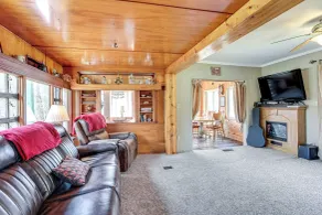 On Muskegon River! Wooded & Peaceful Retreat - Interior