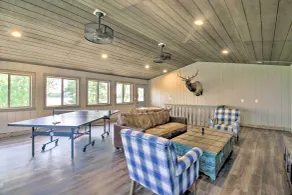 Platte Lake Home w/ Boat Launch & Deck! - Interior