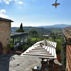 Locanda Le Piazze - Ausblick vom Zimmer