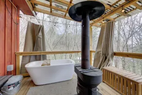 Cozy Cabin By Gsmnp! Soaking Tub, Views + Fire Pit - Innenbereich