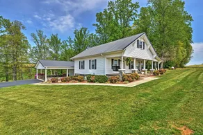 Dobson Farmhouse w/ Wraparound Porch & Fire Pit! - Interior