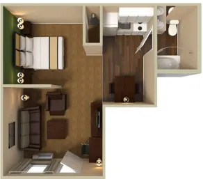 Suburban Studios Irving - Las Colinas - Rom