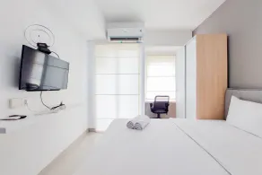Fully Furnished And Homey Studio Serpong Garden Apartment - Chambre