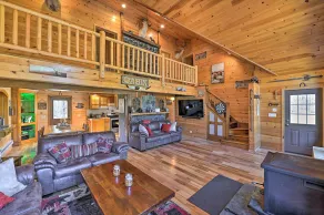 Unadilla Cabin on 50 Acres + Fire Pit & Creek - Interior