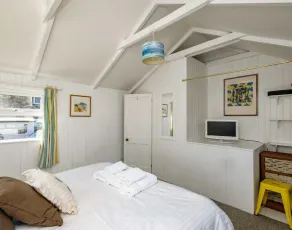 THE FOLLY, acceptant les animaux, avec un jardin à Port Isaac - Chambre