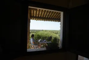 Agriturismo Vultaggio - Ausblick vom Zimmer