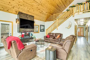 Fish & Swim: Lakefront Mora Home on 2 Acres! - Interior