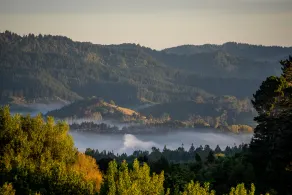 Woodhouse Mountain Lodge - Ausblick vom Zimmer