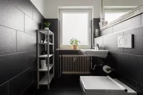 Global Living - Design Apartments I Terrace I Kitchen I Smart-TV I Parking space I München - Badeværelse