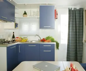Mobil home avec barbecue et jardin - Cuisine privée