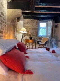 La Maison Templière (Classée 4*)with swimming pool - Chambre