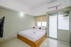 Elegant Studio Apartment at Gateway Park LRT JatibeningCity By Travelio - Habitación