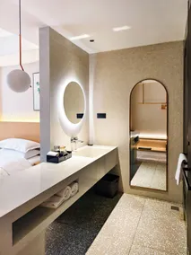 Aomori Hotel -Foshan Shunde Qinghui Garden Resort OCT Harbour PLUS Branch - Badeværelse