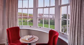 Moonfleet Manor Hotel - Ausblick vom Zimmer