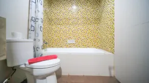 Homey and Cozy Living 2BR Apartment at Aryaduta Residence Surabaya By Travelio - Baño