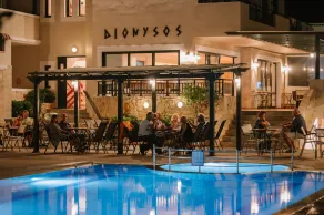 Dionysos Apartments & Studios - Restaurant