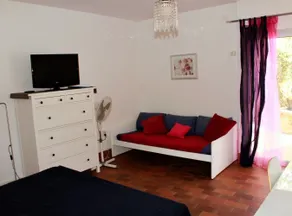 Studio Vue mer Climatisé avec terrasse Calvi - Chambre