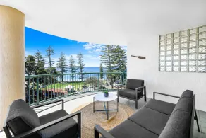 The Norfolks on Moffat Beach - View from room