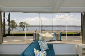 Anchorage Resort Taupo NZ - Ausblick vom Zimmer