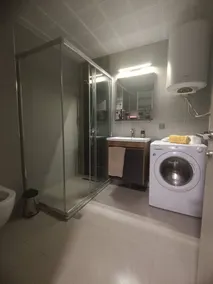 19th Floor Cozy Condo with Pool, Fitness, Parking Included in Price & Self Check in Available - Bathroom
