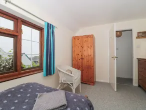 Casa rural con jardín y barbacoa | Vistas a la playa - Habitación
