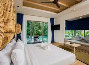 Maison de vacances avec jardin et piscine privée | Adaptée au travail à distance - Chambre